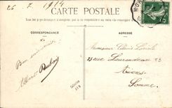 VINTAGE POSTCARD Boat Brest War Large open bridge for the passage of the Republic