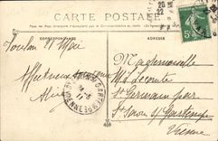 VINTAGE POSTCARD Bateau War Republic Armours has Avion turrets