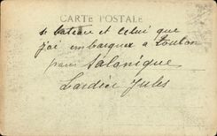 VINTAGE POSTCARD Bateau War S Sant Anna Croiseur auxiliary French of 1st rank assigns to the transport of the troops in the East