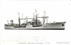 MODERN CARD Boat War the Saone Supply craft D squadron 1977