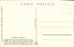 VINTAGE POSTCARD Boat War Destroyer Haffner Sirocco