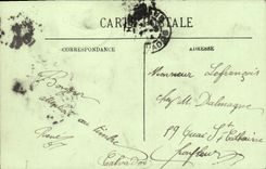 VINTAGE POSTCARD Boat War the spahi Against destroyer