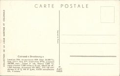 VINTAGE POSTCARD Bateau War Armours Strasbourg Haffner