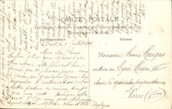 VINTAGE POSTCARD Boat War Brest Barracks of the deposit Suffren