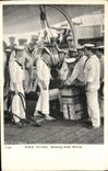 VINTAGE POSTCARD Boat Terrible War HMS Sending down blinds