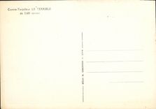 VINTAGE POSTCARD Boat War Against destroyer the Terrible one