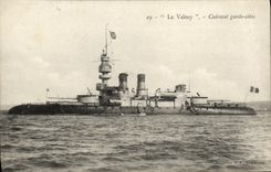 VINTAGE POSTCARD Bateau War Valmy armours guard dimensions