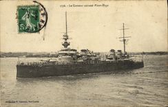 VINTAGE POSTCARD Bateau War Cruiser Armours Victor Hugo