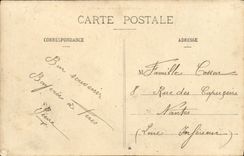 VINTAGE POSTCARD Bateau War Cruiser Armours Victor Hugo