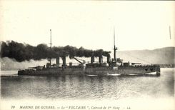 VINTAGE POSTCARD Bateau War Dreadnoughts Voltaire Armours 1st rank