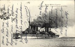 VINTAGE POSTCARD Bateau War Dreadnoughts Voltaire Armours D squadron aturbines