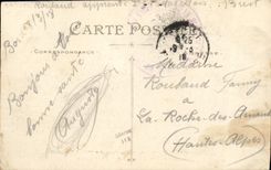 VINTAGE POSTCARD Bateau War the cruiser Armours Waldeck Rousseau