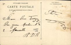 VINTAGE POSTCARD Boat War Gmnote Toprilleur submarine