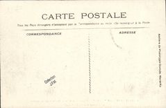 VINTAGE POSTCARD Bateau War Catastrophe of Iena Mr Thomson going Ministre for the Navy has edge of Iena