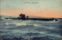 VINTAGE POSTCARD Boat War Amphitrite submarine