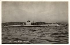 VINTAGE POSTCARD Boat War Submarine Calypso
