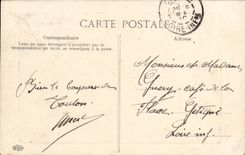 VINTAGE POSTCARD Boat War Submarine Stork