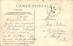 VINTAGE POSTCARD Boat War Submarine Stork Toulon 1910