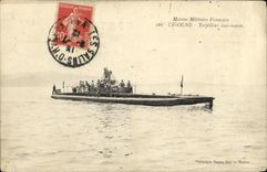 VINTAGE POSTCARD Boat War Submarine Sinkable Destroyer Stork