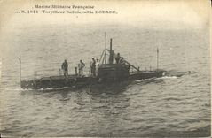 VINTAGE POSTCARD Boat War sinkable Destroyer Sea bream Submarine