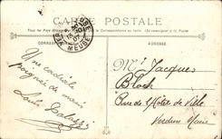 VINTAGE POSTCARD Boat War Destroyer Gymnote submarine