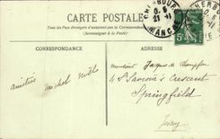 VINTAGE POSTCARD Boat War Mariotte Submarine