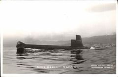 VINTAGE POSTCARD Boat War Narval Submarine