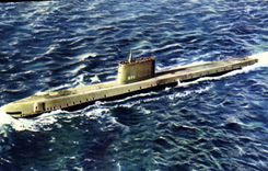 MODERN CARD Boat War Nuclear Nautilus submarine First atomic submarine