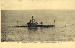 CPSM Boat War Submarine Otary