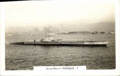 VINTAGE POSTCARD Boat War Submarine Seal