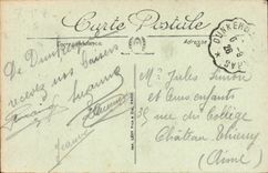 VINTAGE POSTCARD Boat Dunkirk War the Seal outgoing Submarine of the port