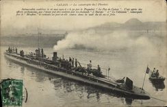 VINTAGE POSTCARD Boat Calais War the catastrophe of Plubiose