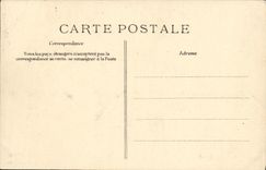 VINTAGE POSTCARD Boat War Catastrophe of Pluviose the exit of the coffins of the burning chapel