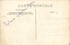 VINTAGE POSTCARD Bateau War Catastrophe of Pluviose Mr  Cheron S embarks to go to attend work of reinflation