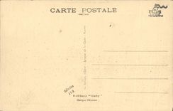 VINTAGE POSTCARD Boat War Turquoise Submarine