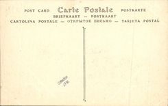 VINTAGE POSTCARD Boat War Turquoise Submarine on roads