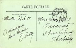 VINTAGE POSTCARD Boat War Submarine by heavy weather Submarine