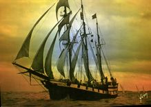 CPM Bateau Barba Negra Navire ecole canadien Canada