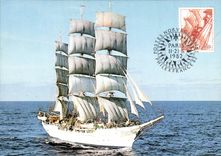 CPM Bateau Le navire ecole norvegien Christian Radich 