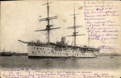 VINTAGE POSTCARD Boat War Duguay Trouin school D application of the Martinique candidates