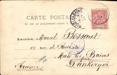 VINTAGE POSTCARD Boat War Duguay Trouin school D application of the Martinique candidates