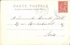 VINTAGE POSTCARD Boat War Duguay Trouin vessel French school La Rochelle