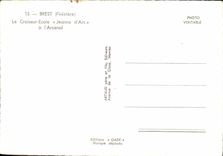 MODERN CARD Bateau Cruiser School Jeanne D arc has L arsenal