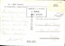 MODERN CARD Boat War Cruiser School Jeanne D arc