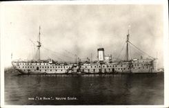 VINTAGE POSTCARD Boat War the Rhine Ship school