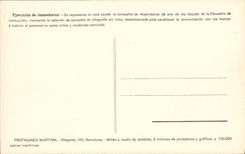 VINTAGE POSTCARD Boat Ejercicos War of desembarco