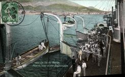 VINTAGE POSTCARD Bateau the life of amrin Mise has L water D a Baleine whale boat