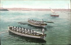 VINTAGE POSTCARD Boat life of the sailor Departure of the boats   majors
