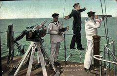 VINTAGE POSTCARD Bateau the life of the Signaux sailor has arm