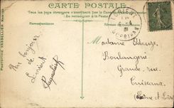 VINTAGE POSTCARD Boat life of the sailor the handling D weapons